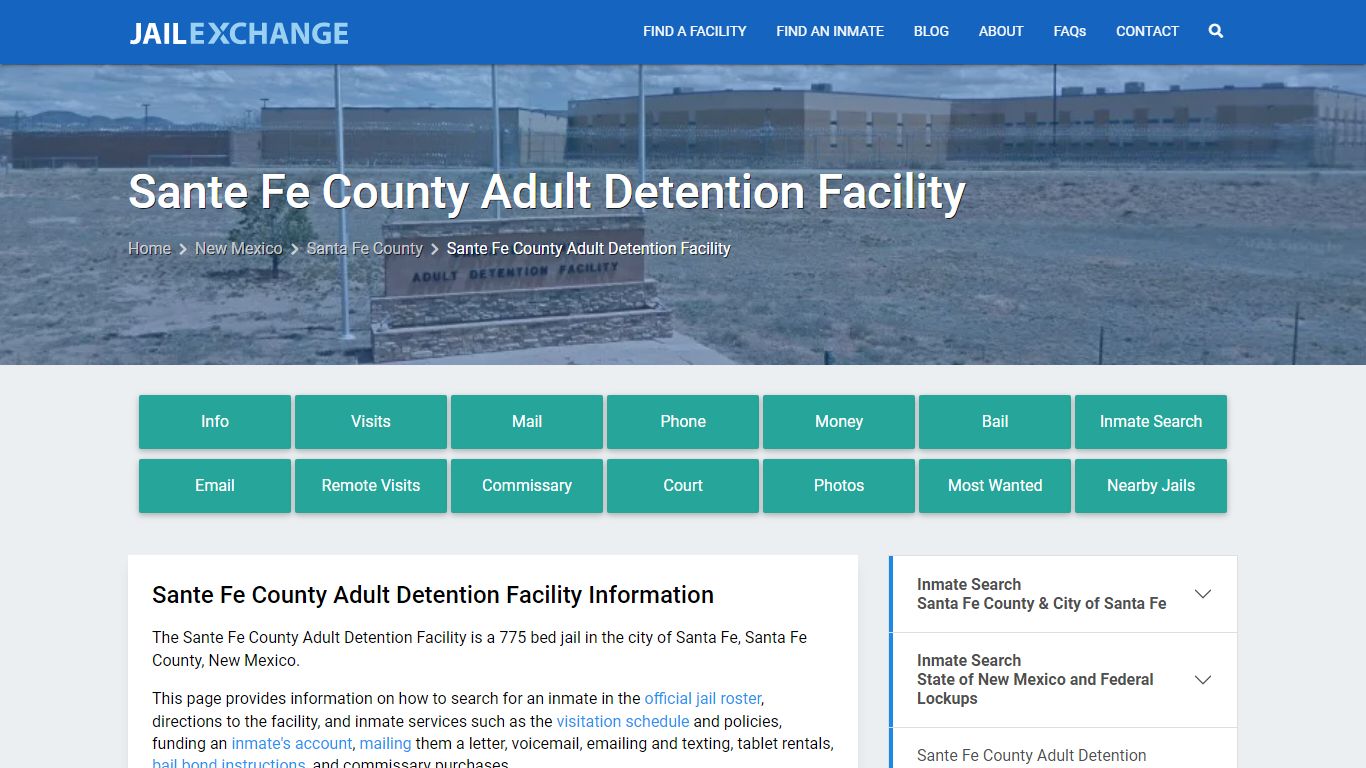 Sante Fe County Adult Detention Facility - Jail Exchange